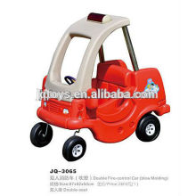 JQ3065 plastic material Kids automatic ride on Double Fire-control small cop Car riders